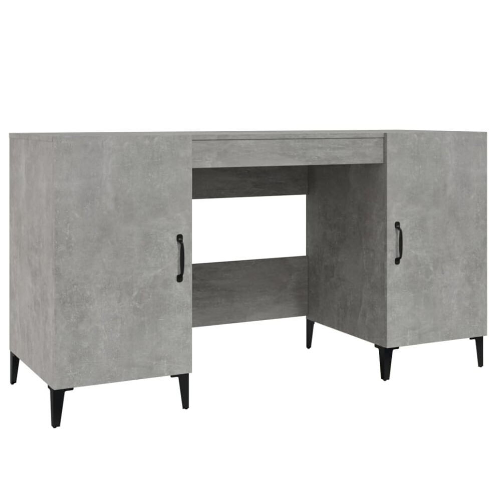 (Concrete grey) vidaXL Desk Engineered Wood Office Computer Study Writing Desk Multi Colours