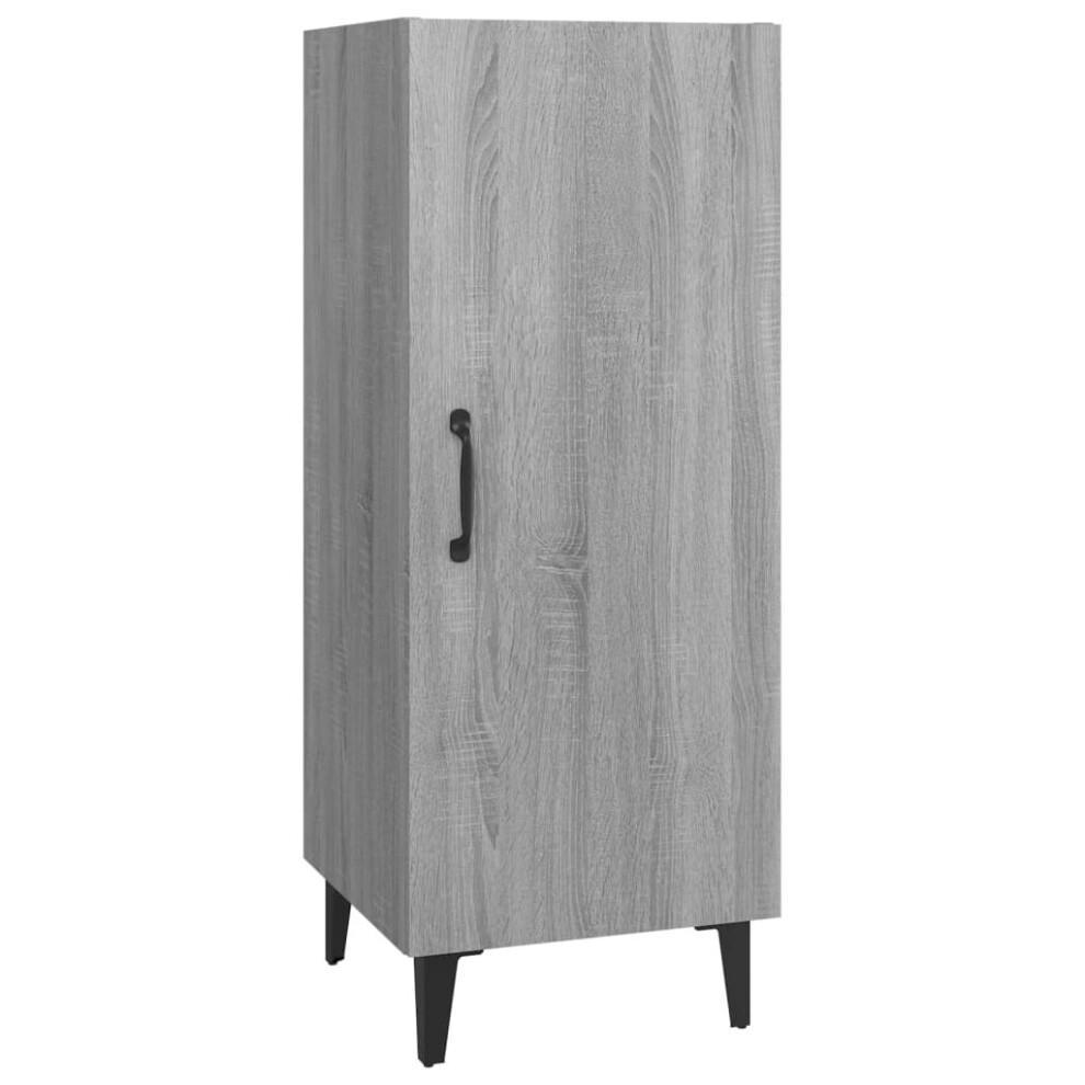 vidaXL Sideboard Engineered Wood Grey 34.5x34x90 cm - Image 2