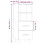 VidaXL (High gloss white) vidaXL Sideboard Engineered Wood Indoor Side Cabinet Cupboard Multi Colours 2