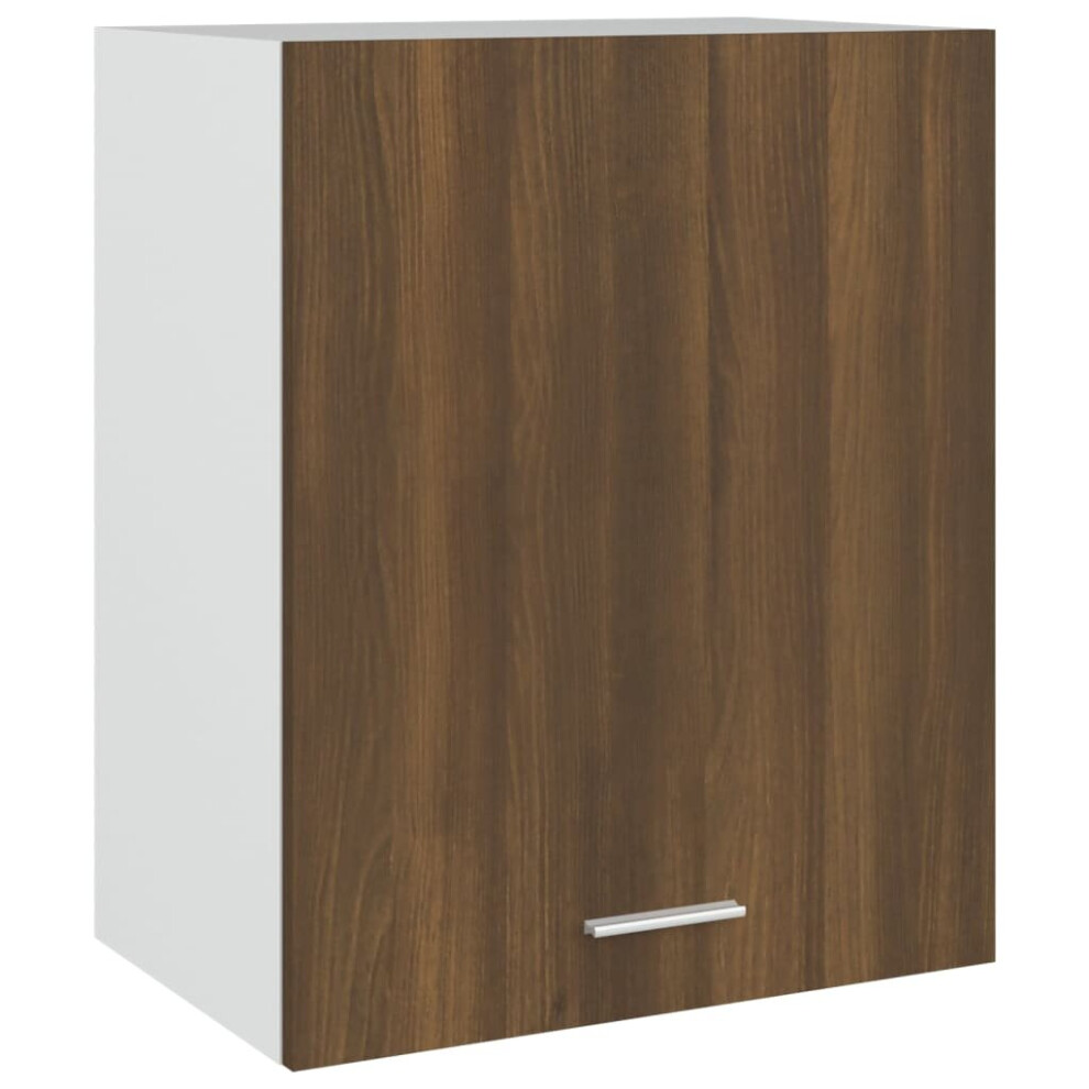 Vidaxl (Brown Oak, 50 X 31 X 60 Cm (W X D X H)) Kitchen Cabinet Home Storage Shelf Organiser Cupboard Engineered Wood