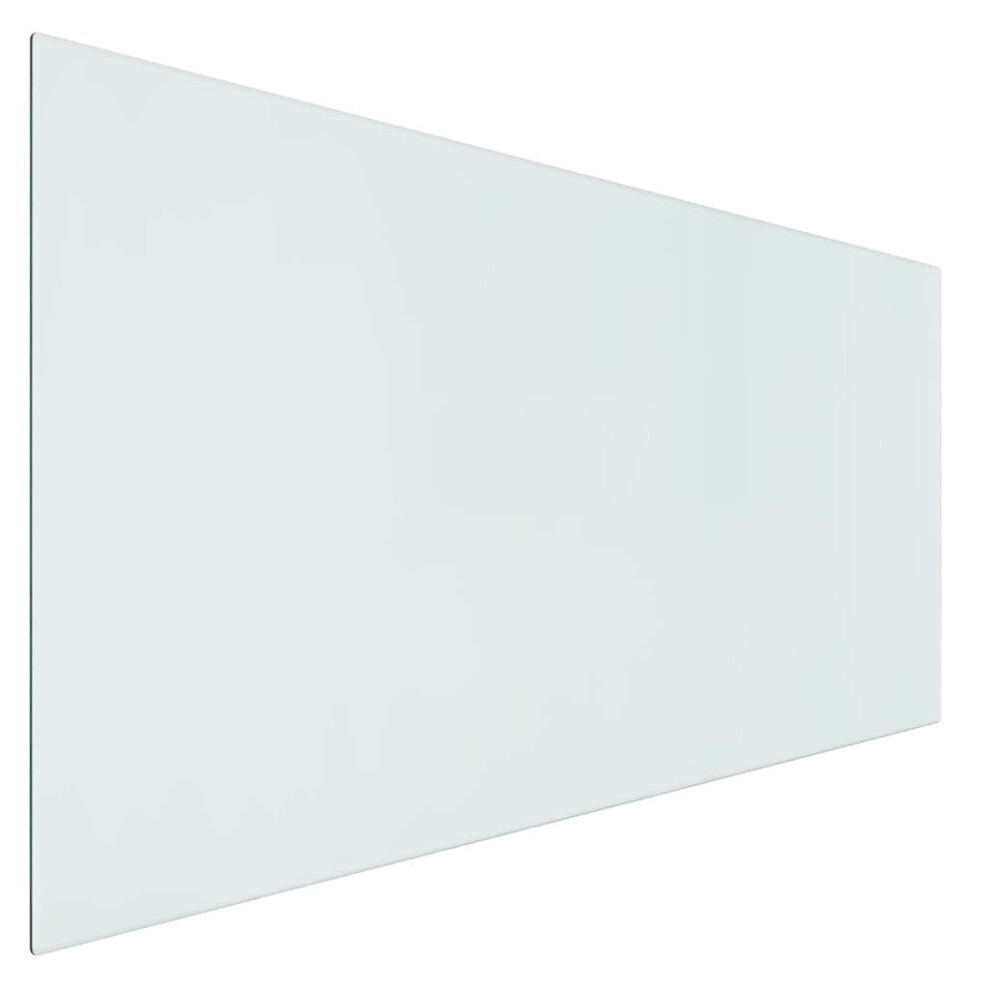 (120 x 60 cm (L x W)) vidaXL Fireplace Glass Plate Rectangular Spark Protection Plate Multi Sizes