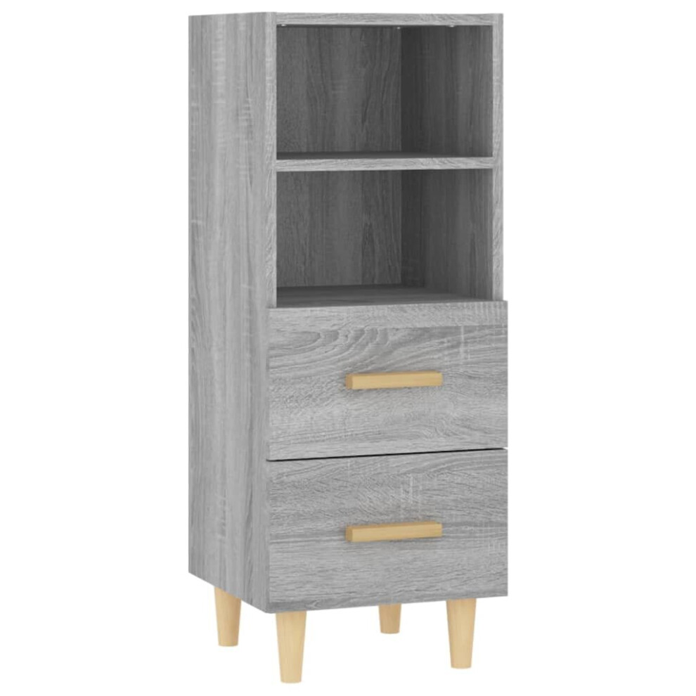 Vidaxl (Grey Sonoma) Sideboard Engineered Wood Indoor Side Cabinet Cupboard Multi Colours