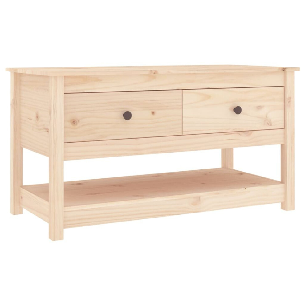 Vidaxl Solid Wood Pine Coffee Table Wooden Side Centre Accent End Tea Table