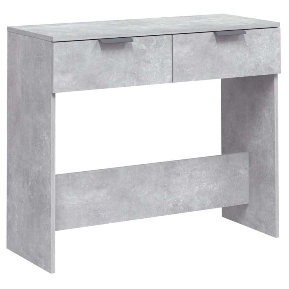 Vidaxl Grey (Concrete ) Console Table Entryway Accent Sofa Table Hall End Table Engineered Wood
