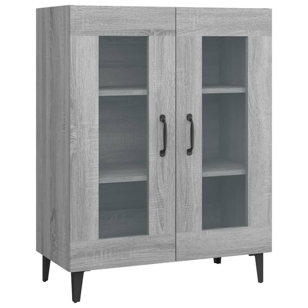 Vidaxl Sideboard Sonoma Engineered Wood Cabinet Home Organiser Cupboard Grey