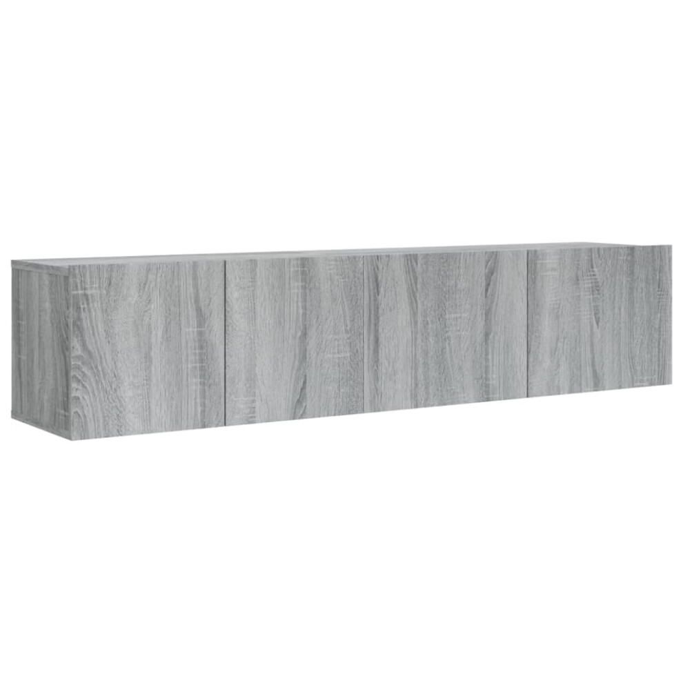 Vidaxl (Grey Sonoma, 2/60 X 30 X 30 Cm (W X D X H)) Tv Cabinet Set 3 Piece Tv Stand Tv Unit Media Cabinet Engineered Wood