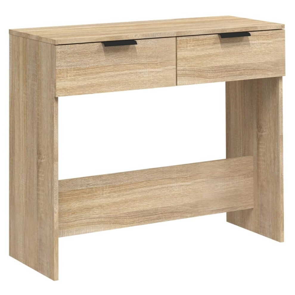 (Sonoma oak) vidaXL Console Table Engineered Wood Entryway Accent Sofa Table Multi Colours