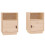 VidaXL (Brown, 2) vidaXL 1/2x Solid Wood Pine Bedside Cabinet Nightstand End Table Multi Colours 1