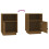 VidaXL (Honey brown, 2) vidaXL 1/2x Solid Wood Pine Bedside Cabinet Nightstand End Table Multi Colours 9