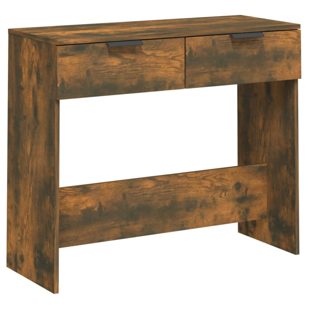Vidaxl (Smoked Oak) Console Table Entryway Accent Sofa Table Hall End Table Engineered Wood