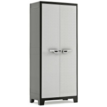 Keter Storage Cabinet with Shelves Black and Grey 182 cm Cupboard Organiser