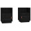 VidaXL (Black, 2) vidaXL 1/2x Solid Wood Pine Bedside Cabinet Nightstand End Table Multi Colours 1