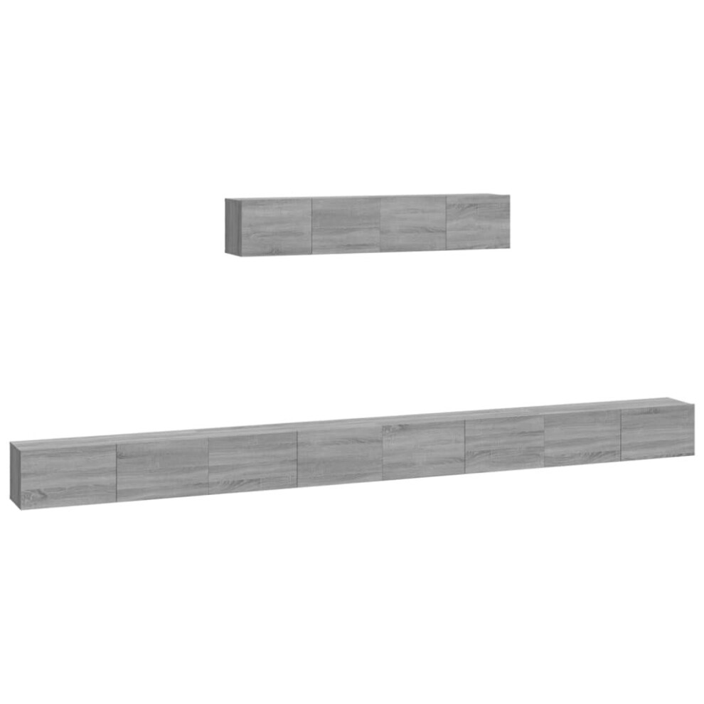 Vidaxl ( Sonoma, 4) 8X Tv Cabinets Chipboard Living Room Furniture Tv Unit Multi Colours Grey