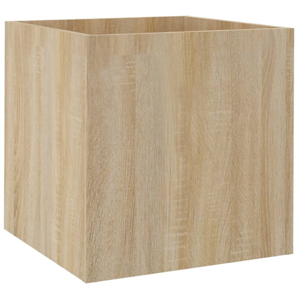 Vidaxl (Sonoma Oak) Planter Box Plant Pot Raised Bed Planter Flower Box Engineered Wood