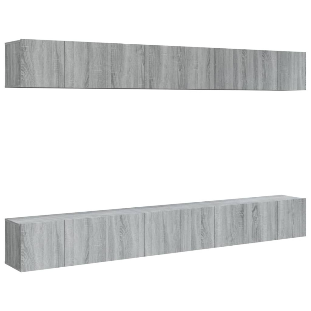 Vidaxl ( Sonoma, 8) 8X Tv Cabinets Chipboard Living Room Furniture Tv Unit Multi Colours Grey