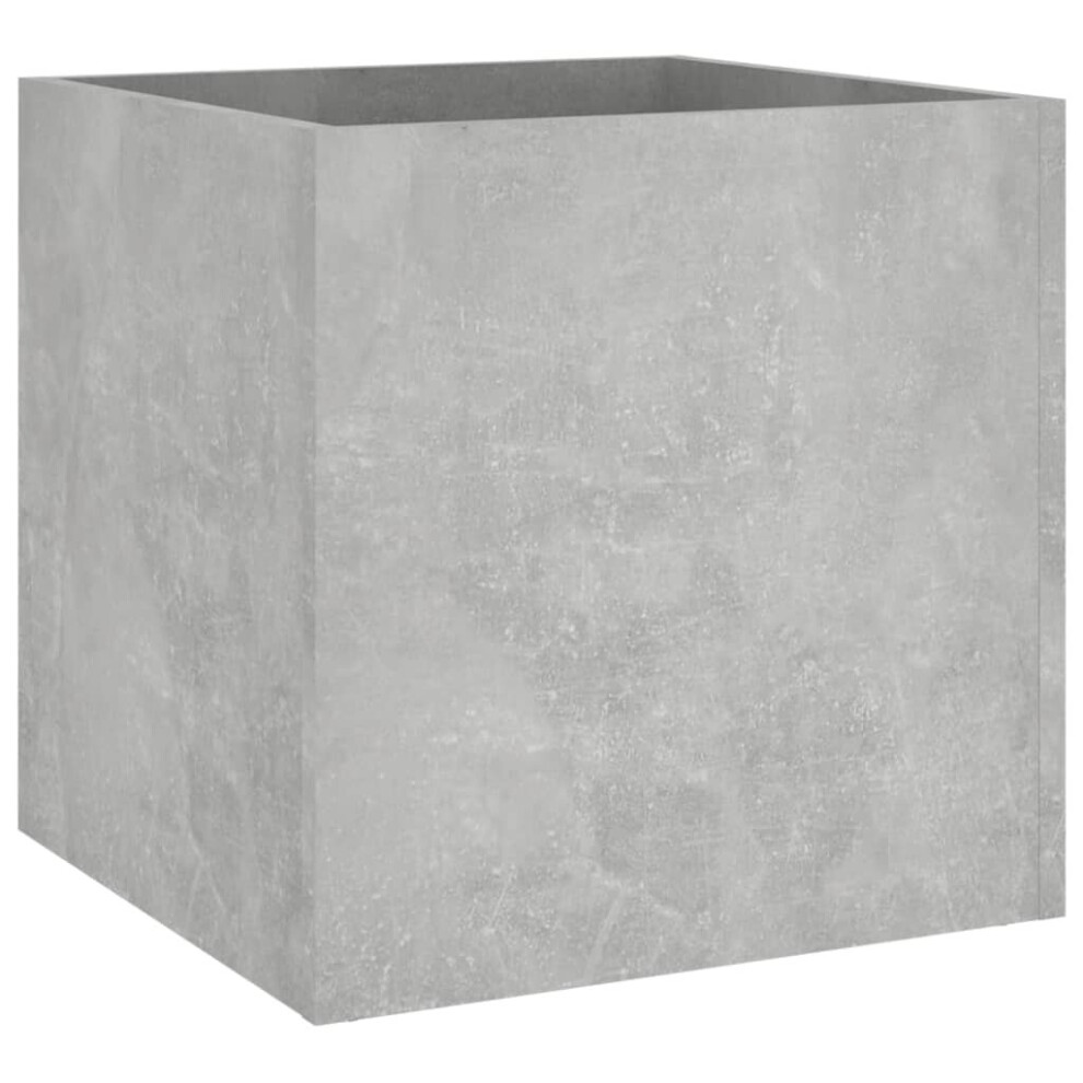 Vidaxl (Concrete ) Planter Box Plant Pot Raised Bed Planter Flower Box Engineered Wood Grey