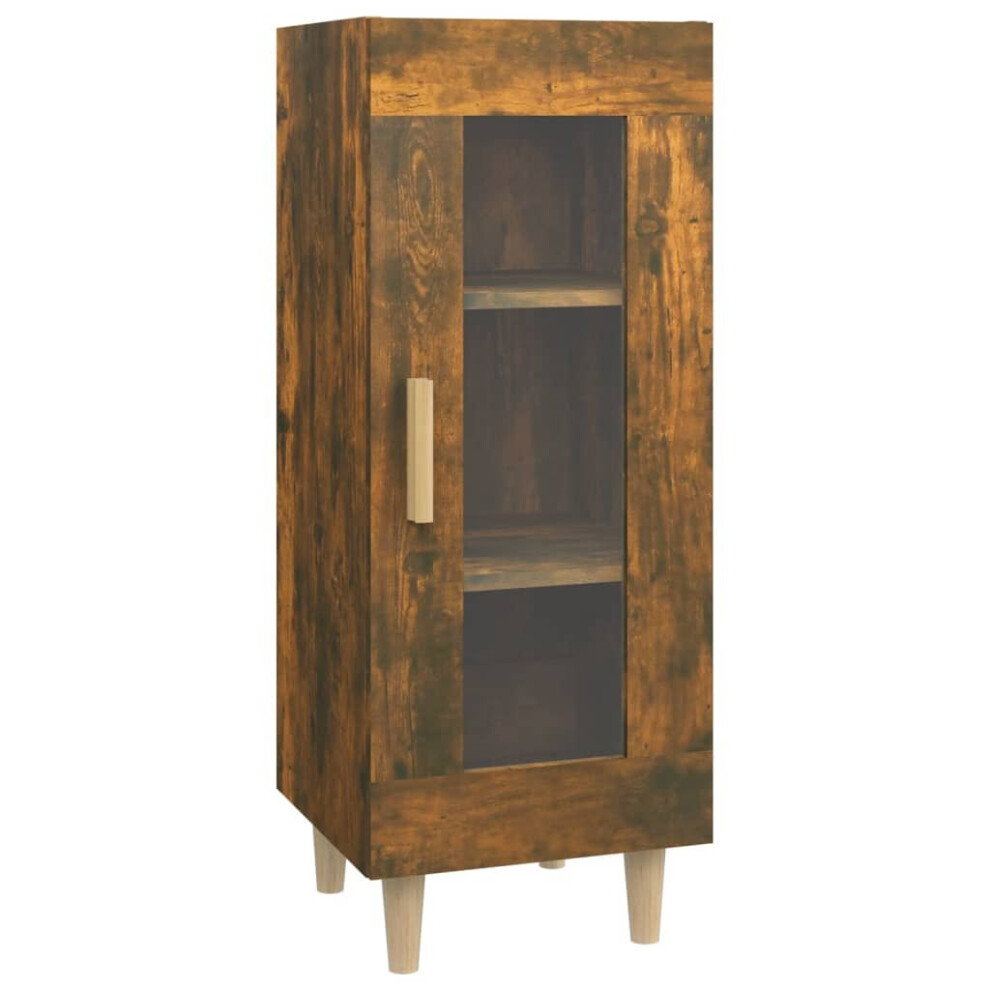 Vidaxl (Smoked Oak) Sideboard Engineered Wood Side Cabinet Home Organiser Multi Colours
