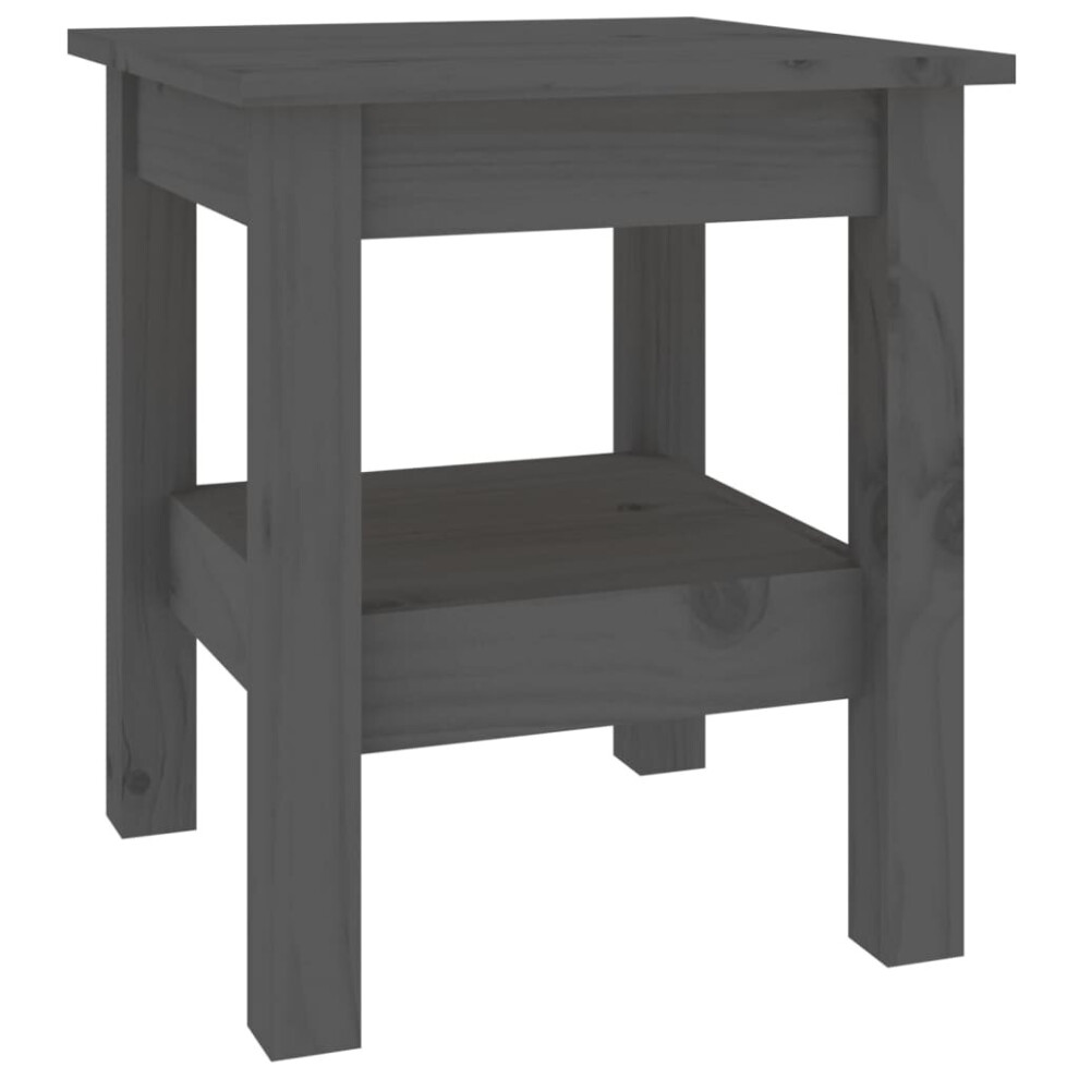 (Grey, 35 x 35 x 40 cm (L x W x H)) vidaXL Solid Wood Pine Coffee Table 45x45x40 cm/55x55x40 cm Multi Colours