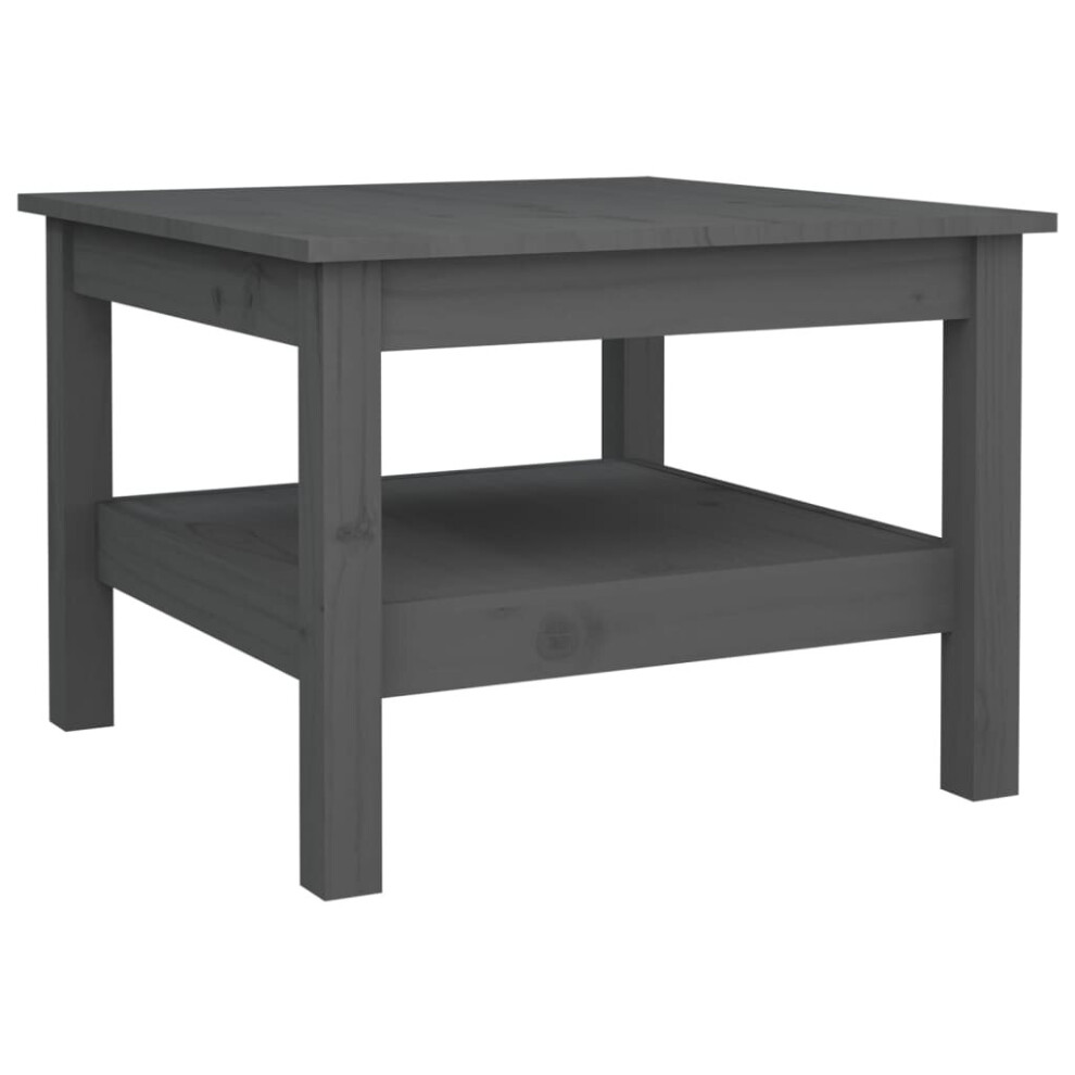 (Grey, 55 x 55 x 40 cm (L x W x H)) vidaXL Solid Wood Pine Coffee Table 45x45x40 cm/55x55x40 cm Multi Colours