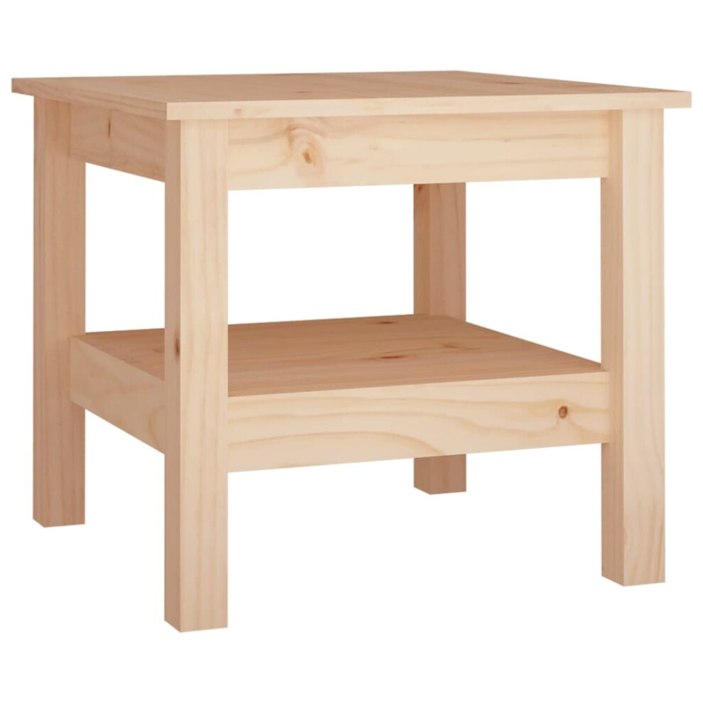Vidaxl (Brown, 45 X 45 X 40 Cm (L X W X H)) Coffee Table Dining Table Centre Accent Tea End Table Solid Wood Pine