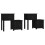 VidaXL (Black, 2) vidaXL 1/2x Solid Wood Pine Bedside Cabinet End Table Cabinet Multi Colours 1