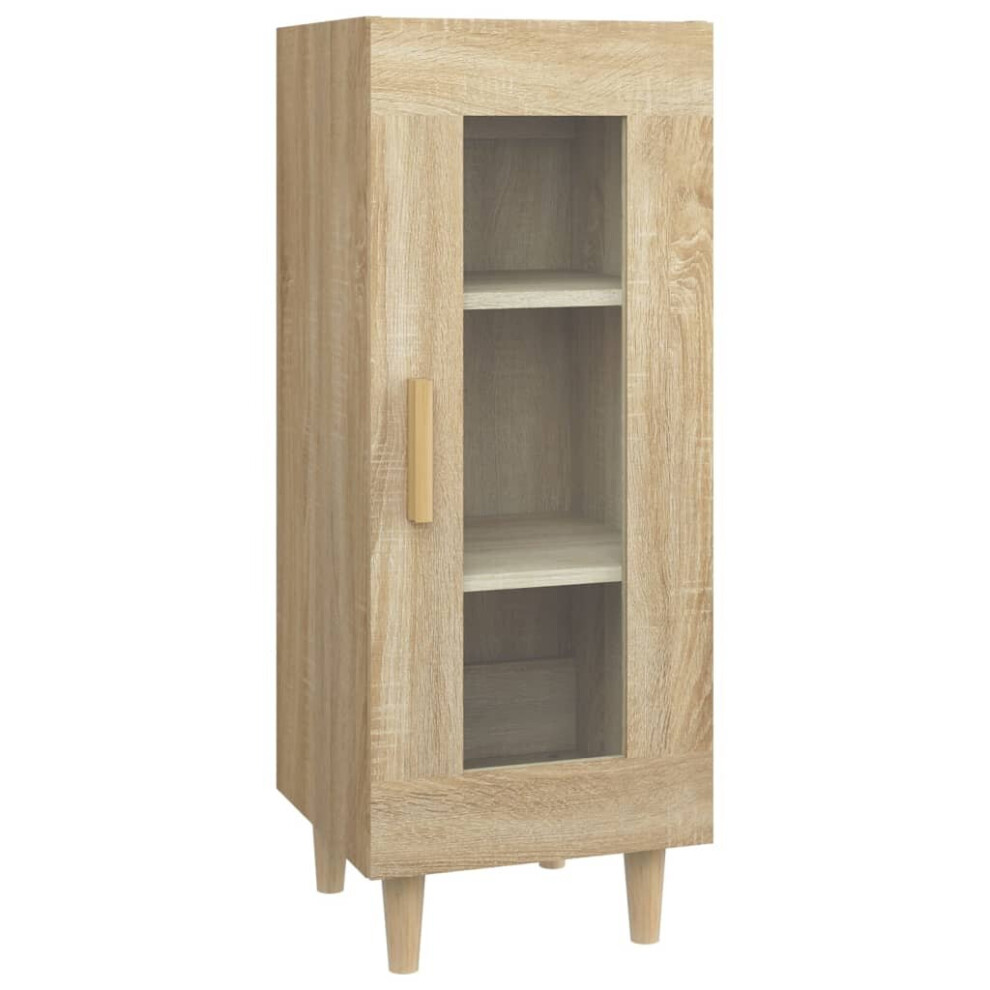 Vidaxl (Sonoma Oak) Sideboard Engineered Wood Side Cabinet Home Organiser Multi Colours