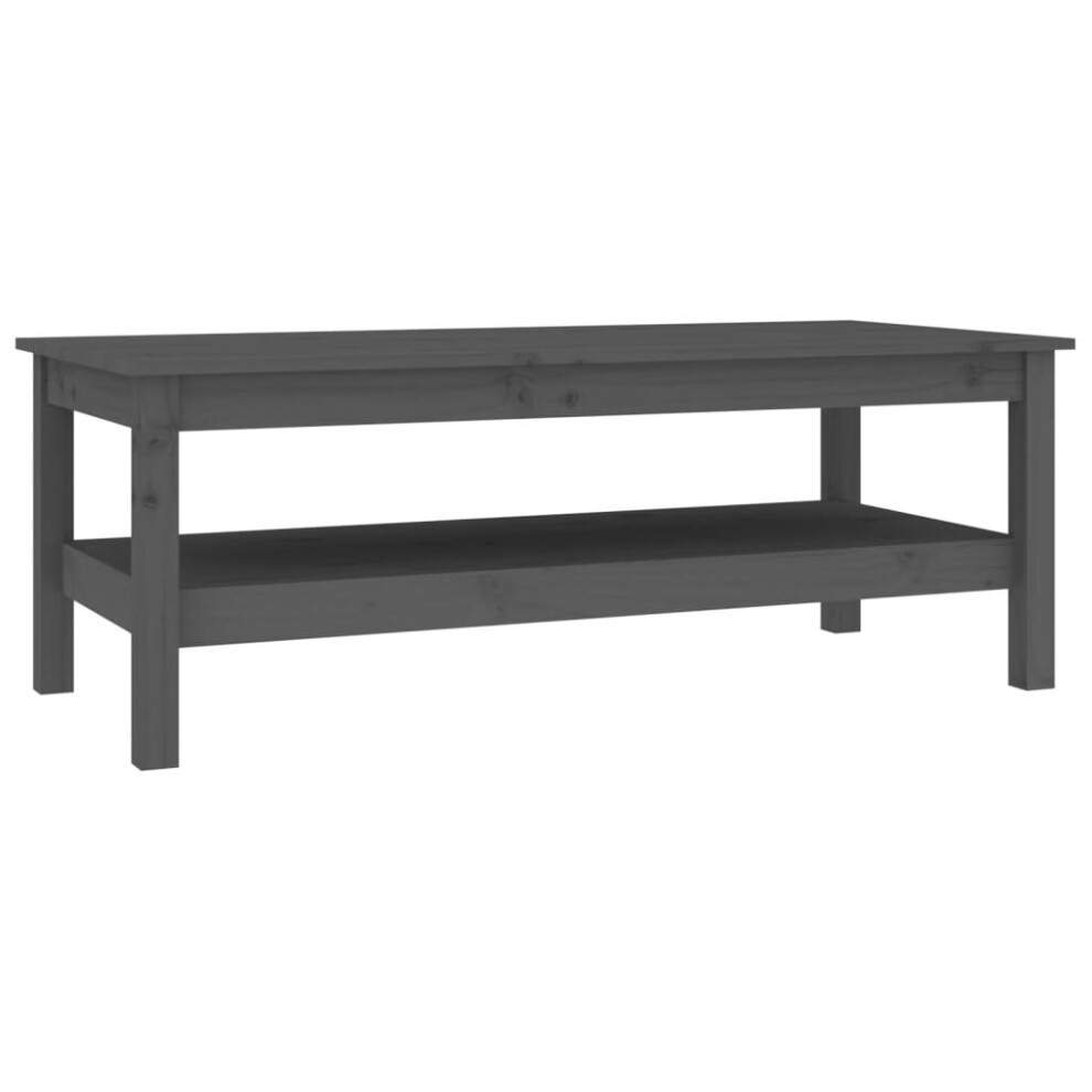 (Grey, 110 x 50 x 40 cm (L x W x H)) vidaXL Solid Wood Pine Coffee Table 45x45x40 cm/55x55x40 cm Multi Colours