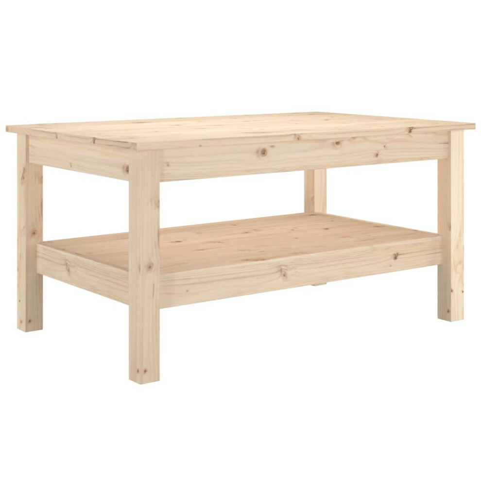 Vidaxl (Brown, 80 X 50 X 40 Cm (L X W X H)) Coffee Table Dining Table Centre Accent Tea End Table Solid Wood Pine