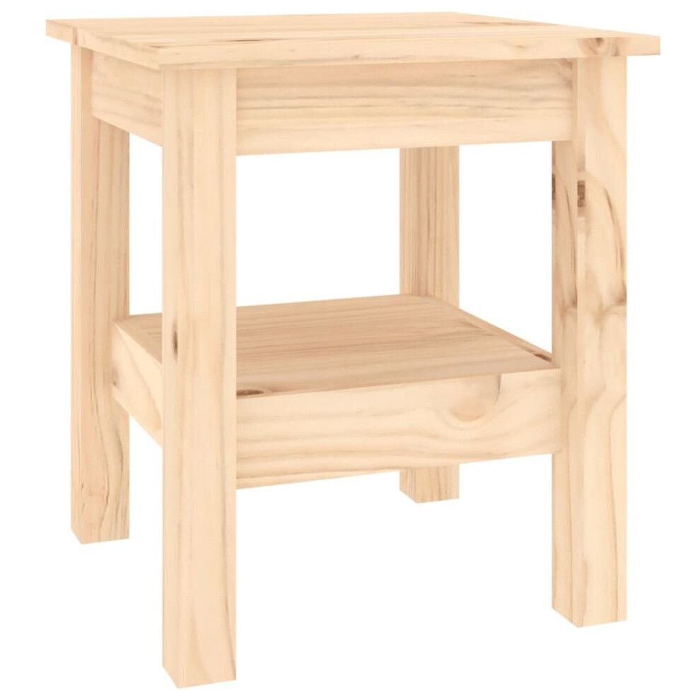 (Brown, 35 x 35 x 40 cm (L x W x H)) vidaXL Coffee Table Dining Table Centre Accent Tea End Table Solid Wood Pine