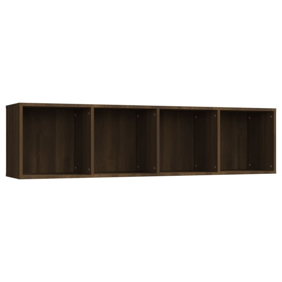 Vidaxl (Brown Oak) Book Cabinet/Tv Cabinet Living Room Wall Shelf Book Stand Wall Rack