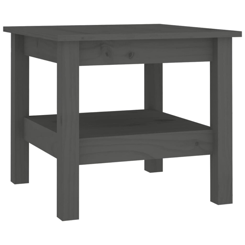 (Grey, 45 x 45 x 40 cm (L x W x H)) vidaXL Solid Wood Pine Coffee Table 45x45x40 cm/55x55x40 cm Multi Colours