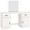 VidaXL (White) vidaXL Solid Wood Pine Dressing Table Set with a Mirror Desk Multi Colours 2