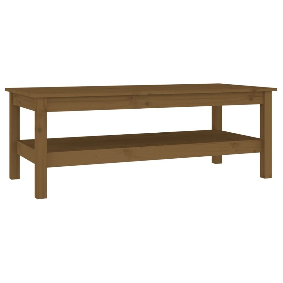 Vidaxl (Honey Brown, 110 X 50 X 40 Cm (L X W X H)) Coffee Table Dining Table Centre Accent Tea End Table Solid Wood Pine