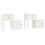 VidaXL (White, 2) vidaXL 1/2x Solid Wood Pine Bedside Cabinet End Table Cabinet Multi Colours 1