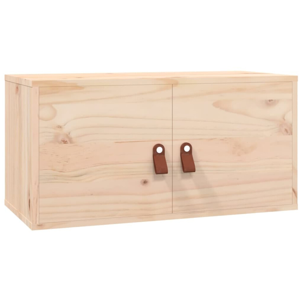 (Brown, 1) vidaXL Wall Cabinet Hanging Storage Cabinet Wall Cupboard Solid Wood Pine
