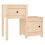 VidaXL (Brown, 1) vidaXL 1/2x Solid Wood Pine Bedside Cabinet End Table Cabinet Multi Colours 1
