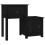 VidaXL (Black, 1) vidaXL 1/2x Solid Wood Pine Bedside Cabinet End Table Cabinet Multi Colours 1