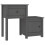 VidaXL (Grey, 1) vidaXL 1/2x Solid Wood Pine Bedside Cabinet End Table Cabinet Multi Colours 1