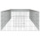 VidaXL vidaXL 3-Panel Rabbit Cage 325x109x54 cm Galvanised Iron Rabbit Enclosure 5