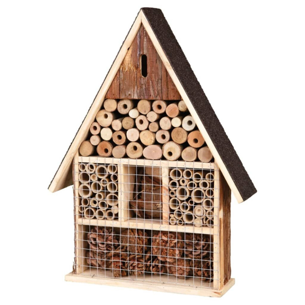 TRIXIE Solid Wood Bark Insect Hotel Bird Wildlife Butterfly Animal House Stand