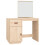 VidaXL (Brown) vidaXL Solid Wood Pine Dressing Table Wooden Desk Cosmetic Table Multi Colours 1