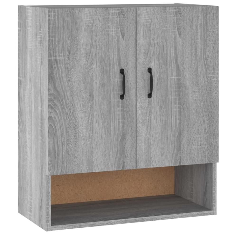 Vidaxl ( Sonoma) Wall Cabinet Hanging Storage Cabinet Wall Cupboard Engineered Wood Grey