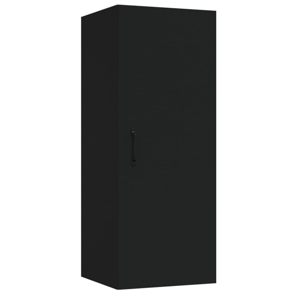 (Black) vidaXL Hanging Wall Cabinet Engineered Wood Storage Cabinet Multi Colours