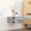 VidaXL (Grey sonoma, 1) vidaXL 1/2x Wall-mounted Bedside Cabinet Floating Bedside Unit Multi Colours 3