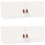 VidaXL (White, 2) vidaXL Wall Cabinet Hanging Storage Cabinet Wall Cupboard Solid Wood Pine 1