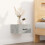 VidaXL (Concrete grey, 2) vidaXL 1/2x Wall-mounted Bedside Cabinet Floating Bedside Unit Multi Colours 3