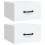VidaXL (White, 2) vidaXL 1/2x Wall-mounted Bedside Cabinet Floating Bedside Unit Multi Colours 2
