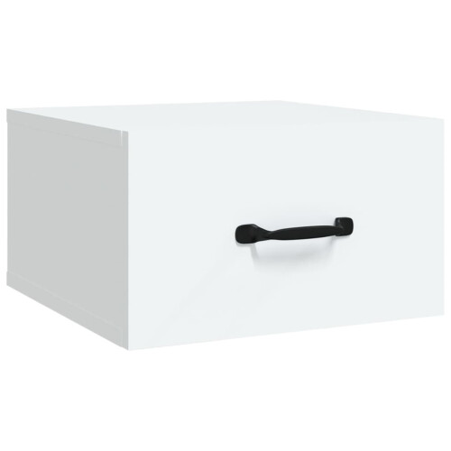 VidaXL (White, 1) vidaXL 1/2x Wall-mounted Bedside Cabinet Floating Bedside Unit Multi Colours