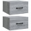VidaXL (Grey sonoma, 2) vidaXL 1/2x Wall-mounted Bedside Cabinet Floating Bedside Unit Multi Colours 1