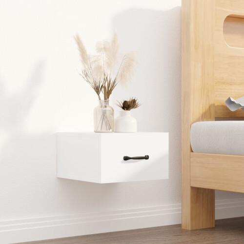 VidaXL (White, 2) vidaXL 1/2x Wall-mounted Bedside Cabinet Floating Bedside Unit Multi Colours 2